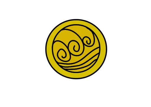 Water Coin Sticker